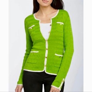 [Trina Turk] Novella Cardigan in Green